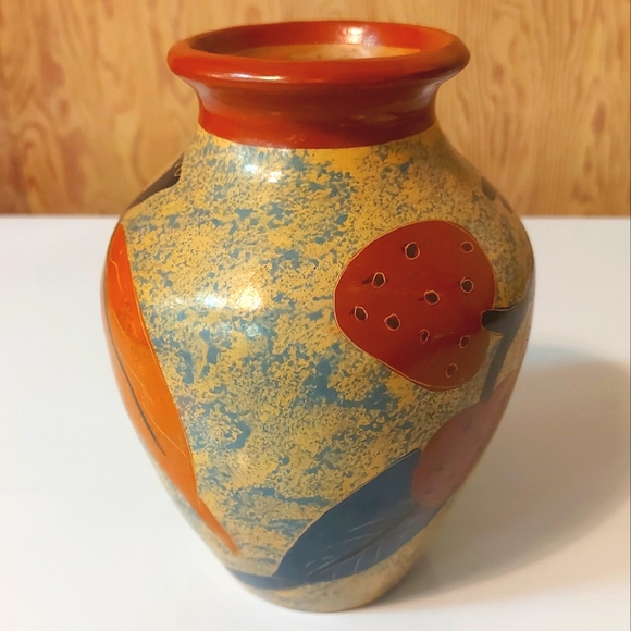 Artisan Ceramic Frog Vase - Picture 3 of 10